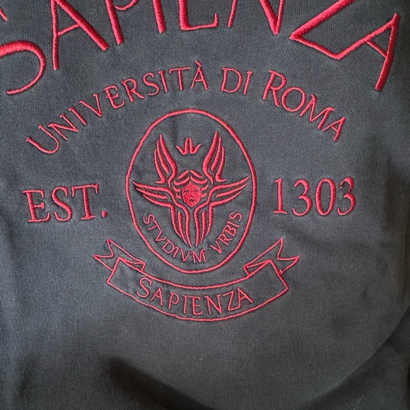 Unisex sweatshirt from famous Sapienza University, Rome Italy. Size L. - Picture 7 of 8